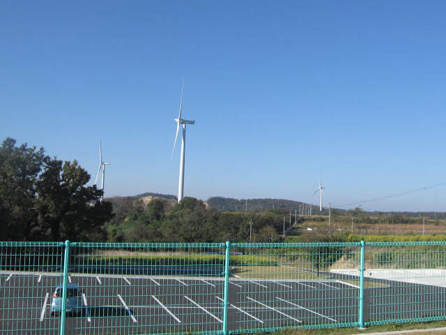 風力発電のある風景 あわら市