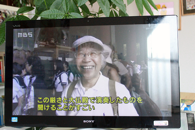 毎日TVにアップが写りました!