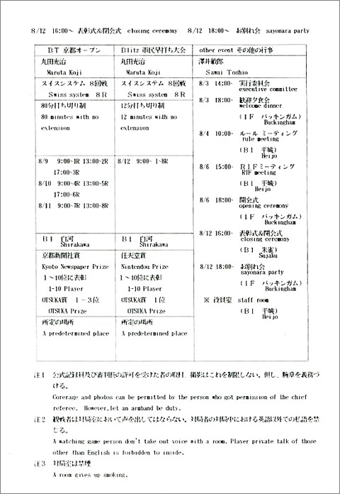 第7回連珠世界選手権京都大会