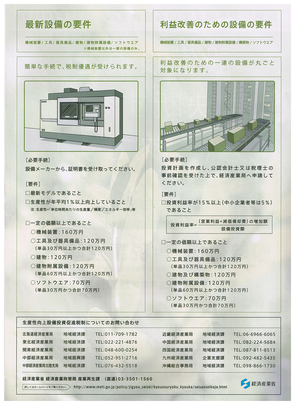 設備投資の要件